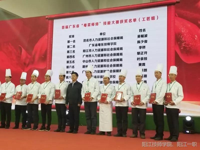 我校教师代表阳江参加广东省首届“粤菜师傅”技能大赛夺得第三名〡获得广东省技术能手称号