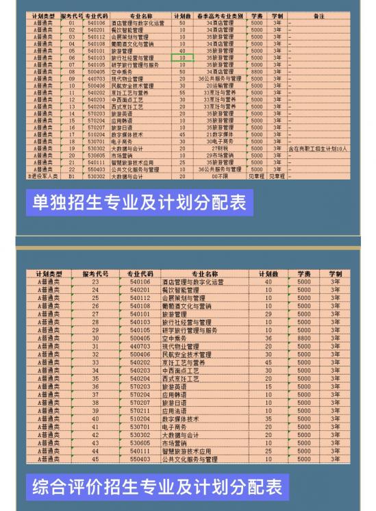 山东旅游职业学院2022单招及综合评价招生计划-广东技校排名网