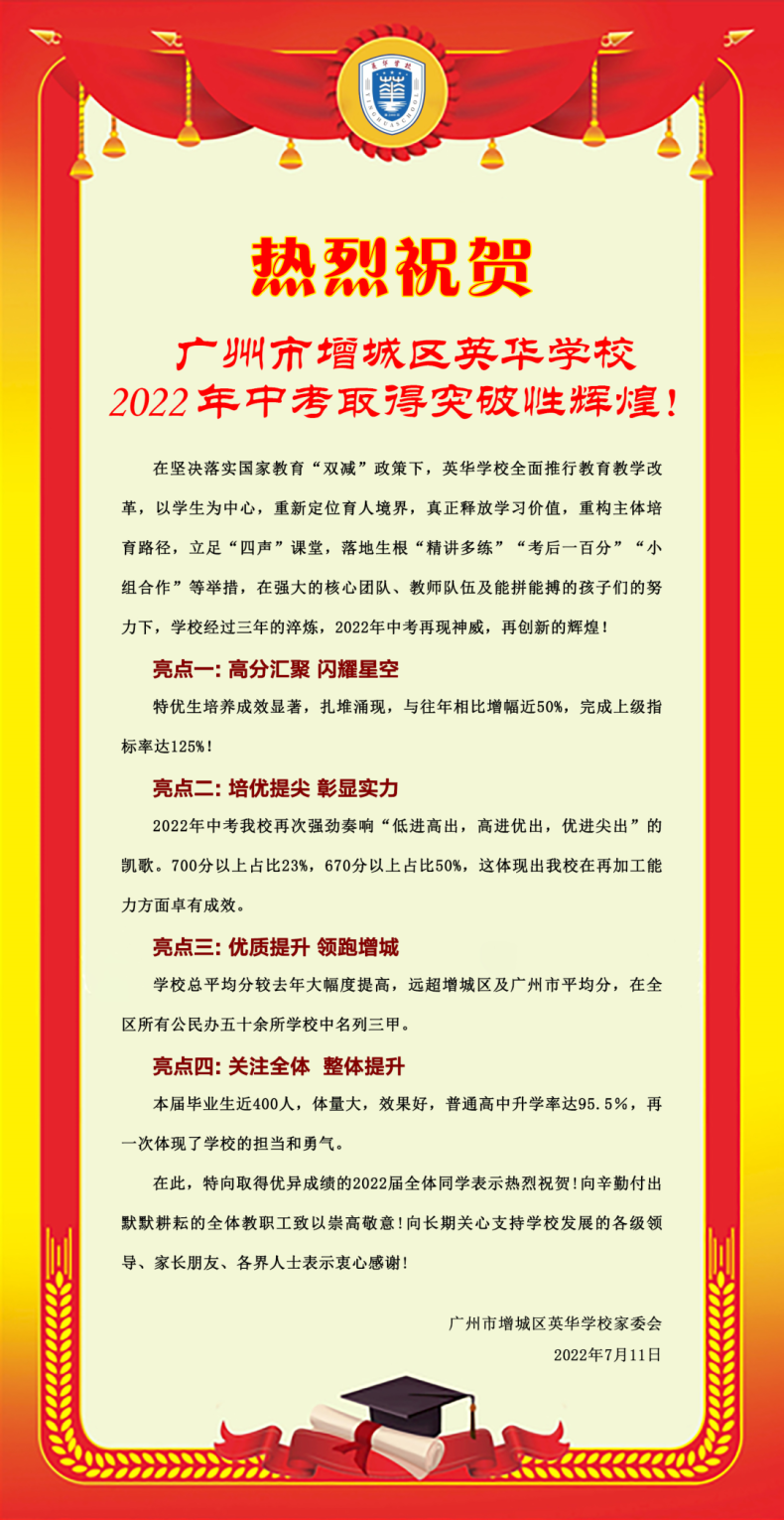 2022年广东部分初中中考成绩汇总！-1