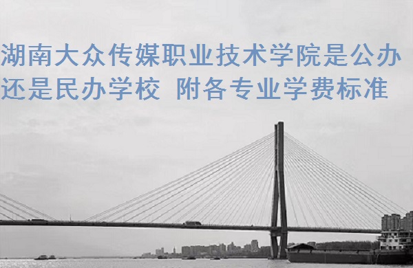 湖南大众传媒职业技术学院是公办还是民办学校，附各专业学费标准-广东技校排名网