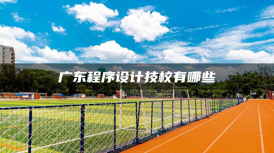 广东程序设计技校有哪些