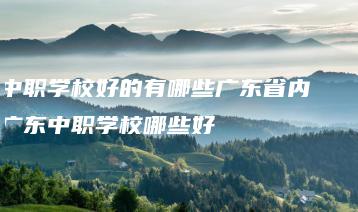 中职学校好的有哪些广东省内   广东中职学校哪些好-广东技校排名网