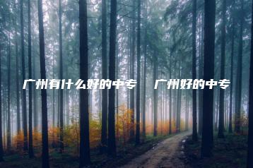 广州有什么好的中专 广州好的中专-广东技校排名网