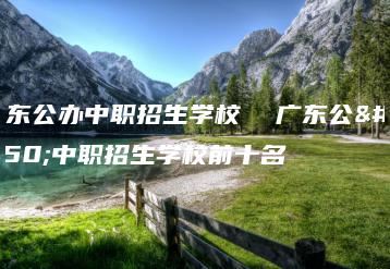 广东公办中职招生学校  广东公办中职招生学校前十名-广东技校排名网