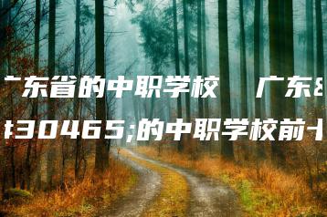 广东省的中职学校  广东省的中职学校前十-广东技校排名网
