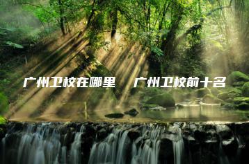 广州卫校在哪里  广州卫校前十名-广东技校排名网