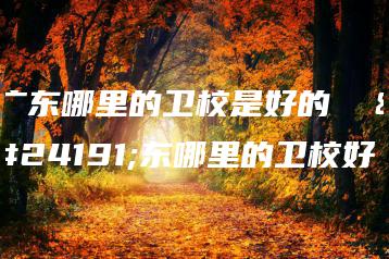 广东哪里的卫校是好的 广东哪里的卫校好-广东技校排名网