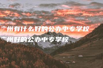 广州有什么好的公办中专学校   广州好的公办中专学校-广东技校排名网