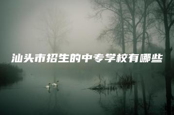 汕头市招生的中专学校有哪些-广东技校排名网