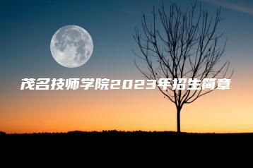 茂名技师学院2023年招生简章-广东技校排名网