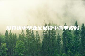 没有初中毕业证能读中职学校吗-广东技校排名网