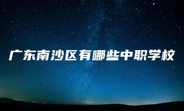 广东南沙区有哪些中职学校-广东技校排名网