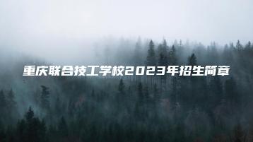 重庆联合技工学校2023年招生简章-广东技校排名网