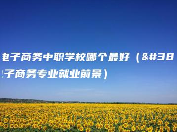 广东电子商务中职学校哪个最好（附：电子商务专业就业前景）-广东技校排名网