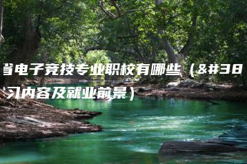 广东省电子竞技专业职校有哪些(附:学习内容及就业前景)-广东技校排名网