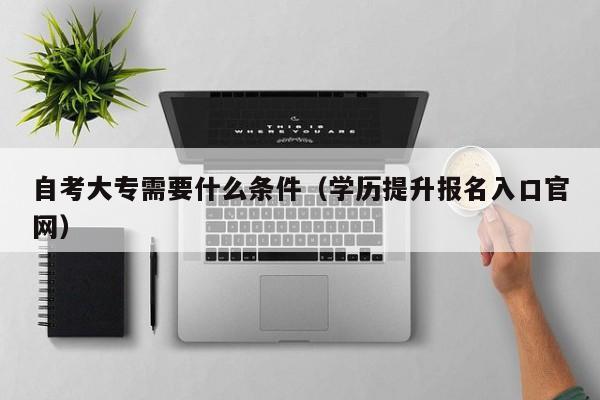 自考大专需要什么条件(学历提升报名入口官网)-广东技校排名网
