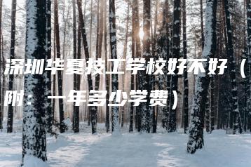 深圳华夏技工学校好不好（附：一年多少学费）-广东技校排名网