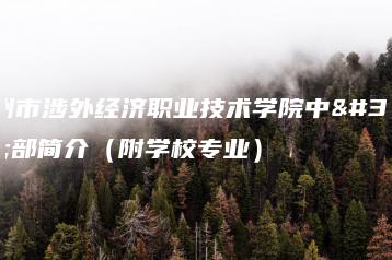 广州市涉外经济职业技术学院中职部简介（附学校专业）-广东技校排名网
