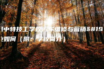 深圳中特技工学校汽车维修与营销专业如何（附：学校简介）-广东技校排名网