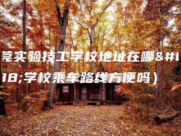 东莞实验技工学校地址在哪（学校乘车路线方便吗）-广东技校排名网