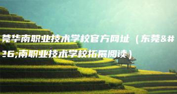 东莞华南职业技术学校官方网址（东莞华南职业技术学校拓展阅读）-广东技校排名网