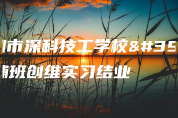 深圳市深科技工学校高辅班创维实习结业-广东技校排名网