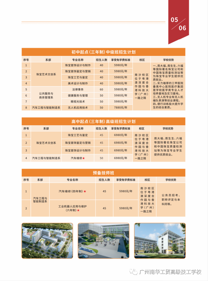 广州南华工贸高级技工学校2023年招生计划、校区分配、专业优势-1