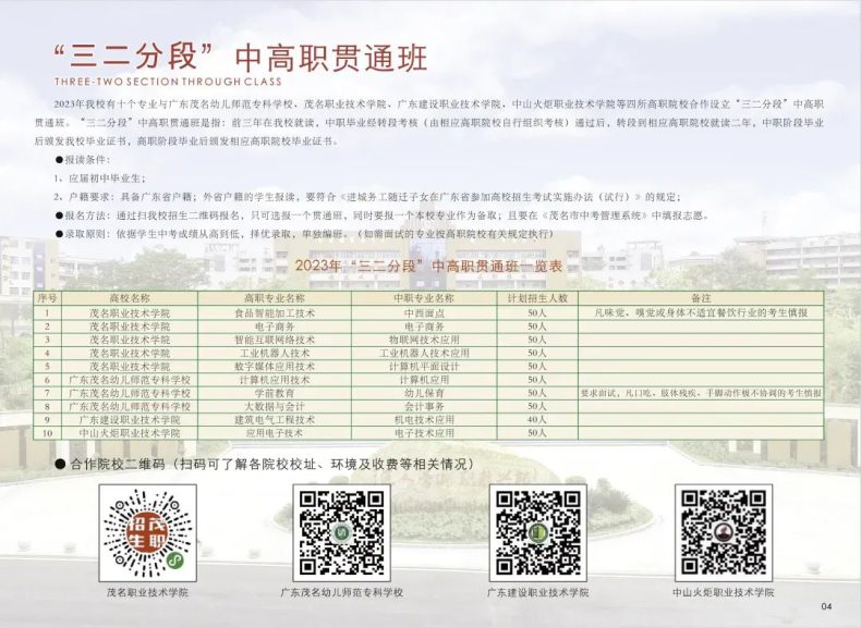 信宜市职业技术学校2023年招生计划（中专+三二分段）-1