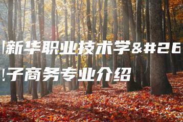 惠州新华职业技术学校电子商务专业介绍-广东技校排名网