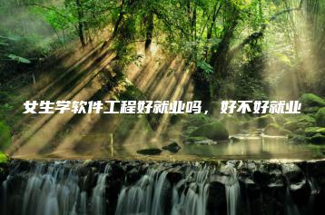 女生学软件工程好就业吗,好不好就业-广东技校排名网