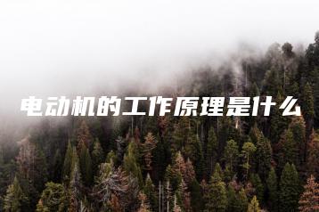 电动机的工作原理是什么-广东技校排名网