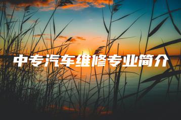 中专汽车维修专业简介-广东技校排名网