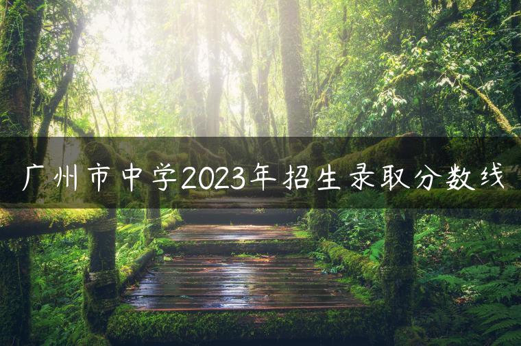 广州市中学2023年招生录取分数线