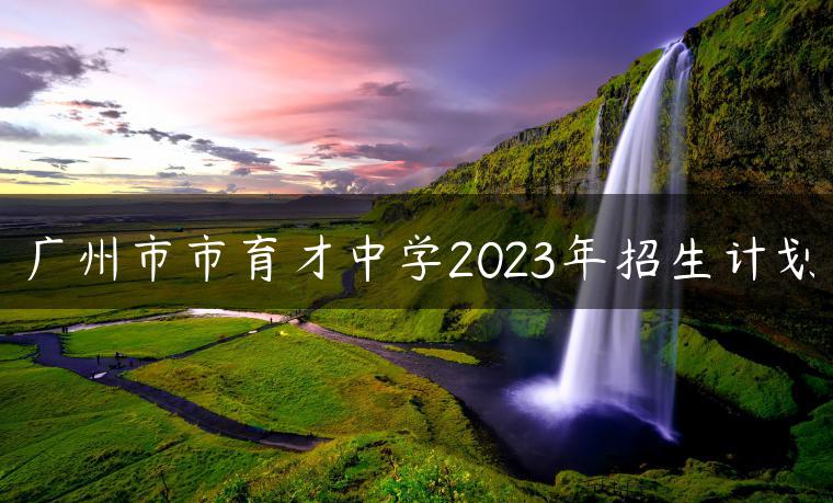 广州市市育才中学2023年招生计划