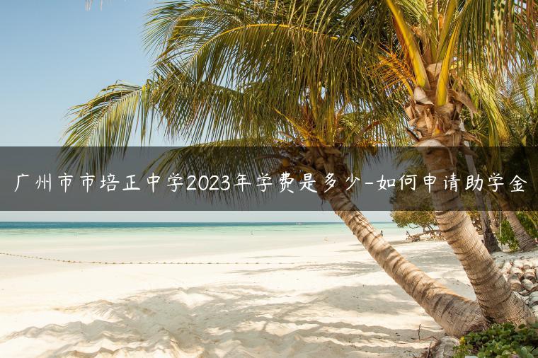 广州市市培正中学2023年学费是多少-如何申请助学金