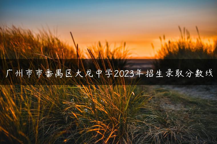 广州市市番禺区大龙中学2023年招生录取分数线