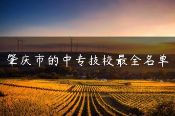 肇庆市的中专技校最全名单-广东技校排名网