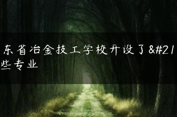 广东省冶金技工学校开设了哪些专业-广东技校排名网