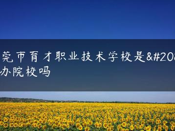 东莞市育才职业技术学校是公办院校吗-广东技校排名网