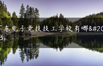 广东电子竞技技工学校有哪些-广东技校排名网
