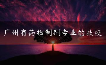 广州有药物制剂专业的技校-广东技校排名网